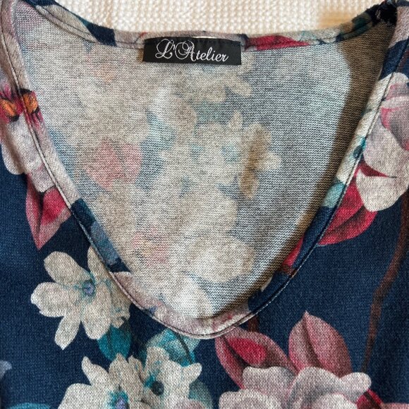 Patterned Tunic Ladies Size L by L'Atelier - Picture 3 of 7